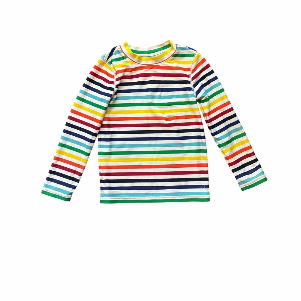 Primary Rainbow Stripe Swim Shirt 4-5 Years